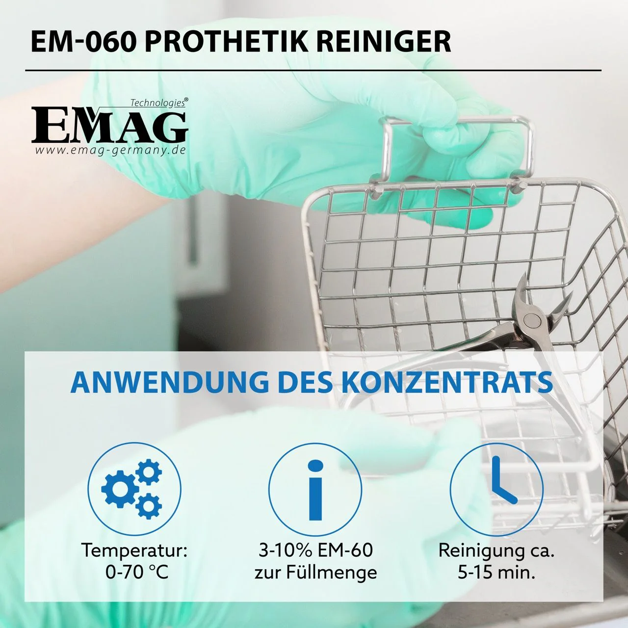 EM-060 Prothetik Ultraschallreiniger - Image 4