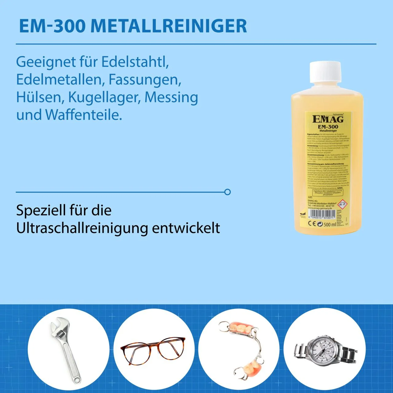 EM-300 Metallreiniger 500ml - Image 4