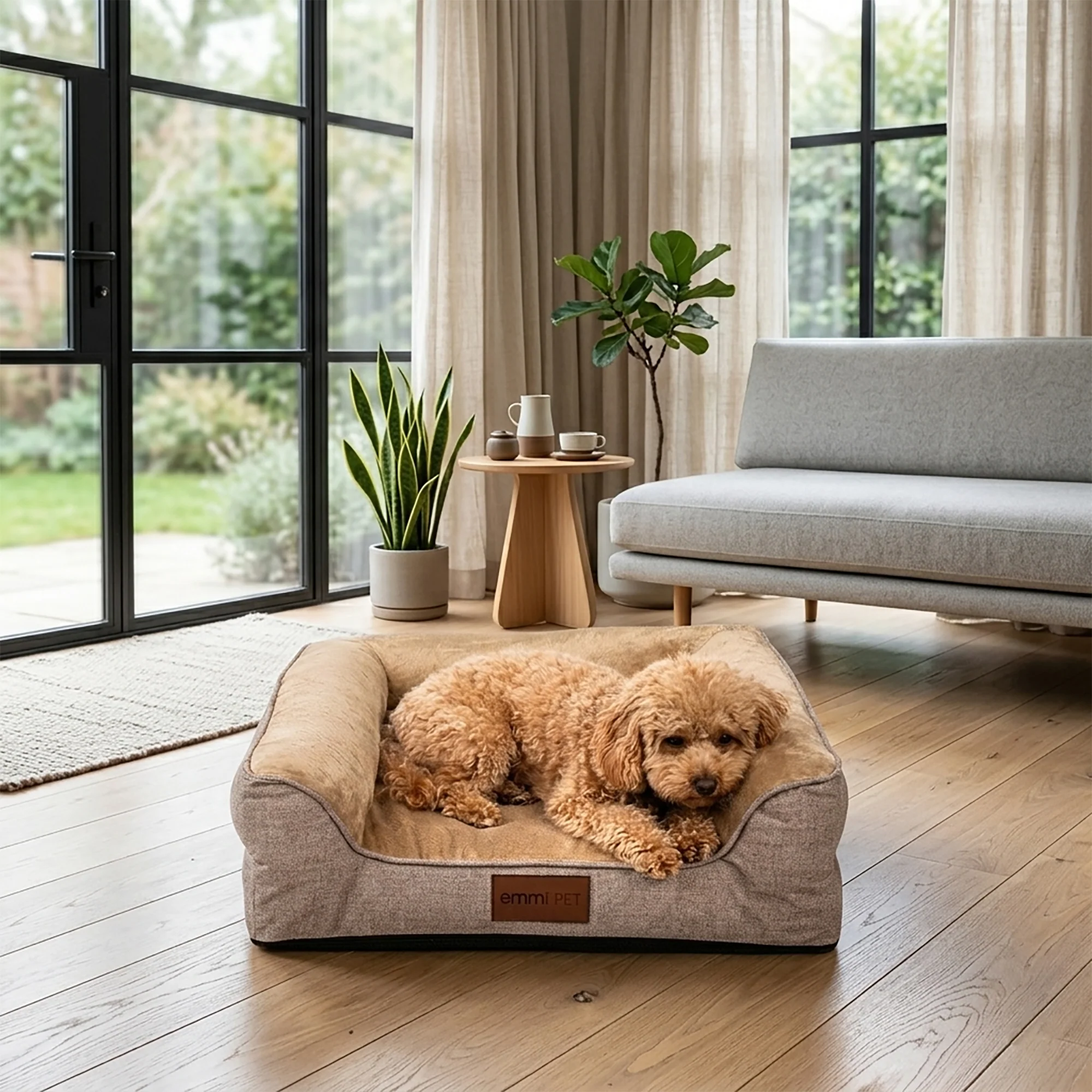 Orthopädisches Katzen- und Hundebett ASTRO Beige - Image 3