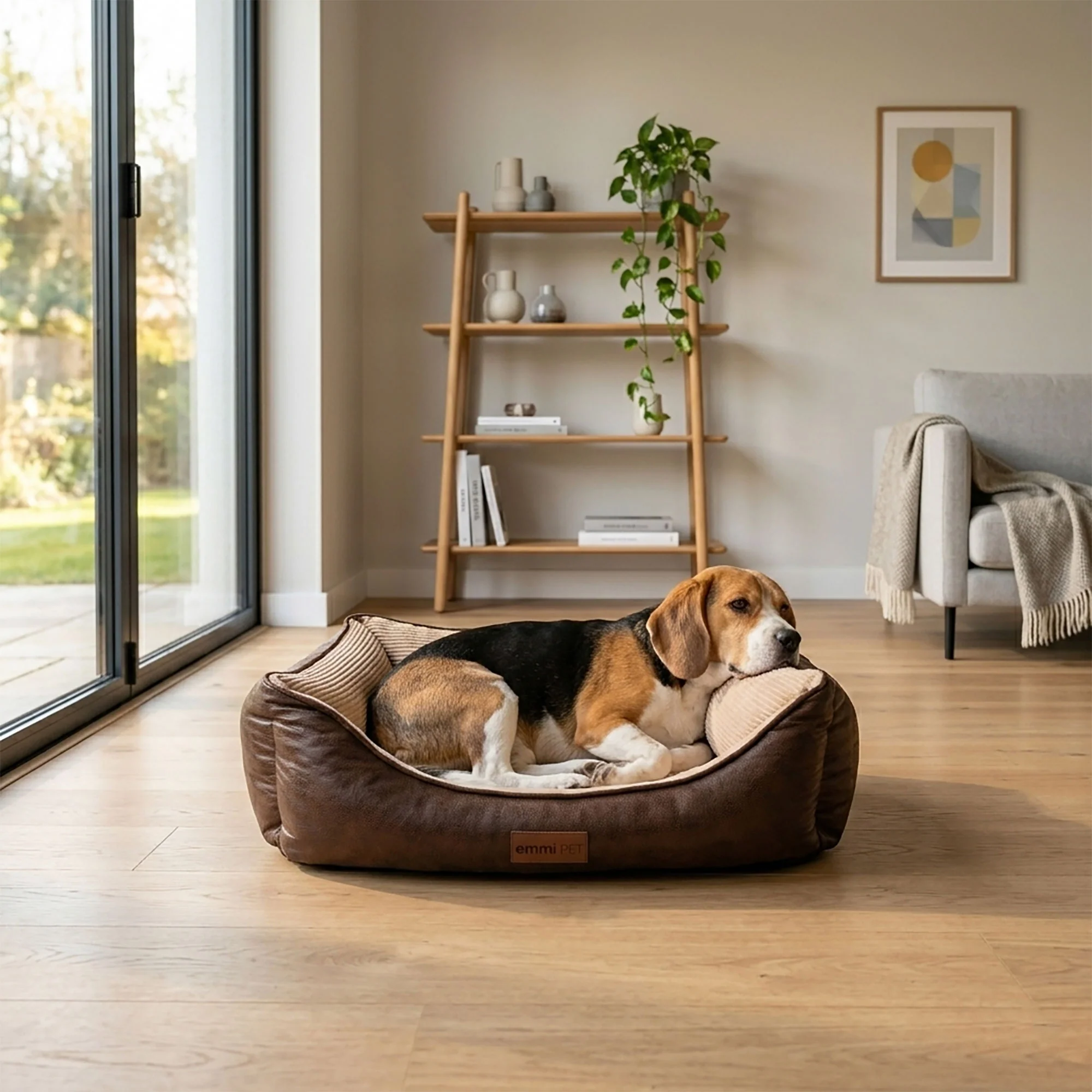 Orthopädisches Katzen- und Hundebett CHAI Beige - Image 3