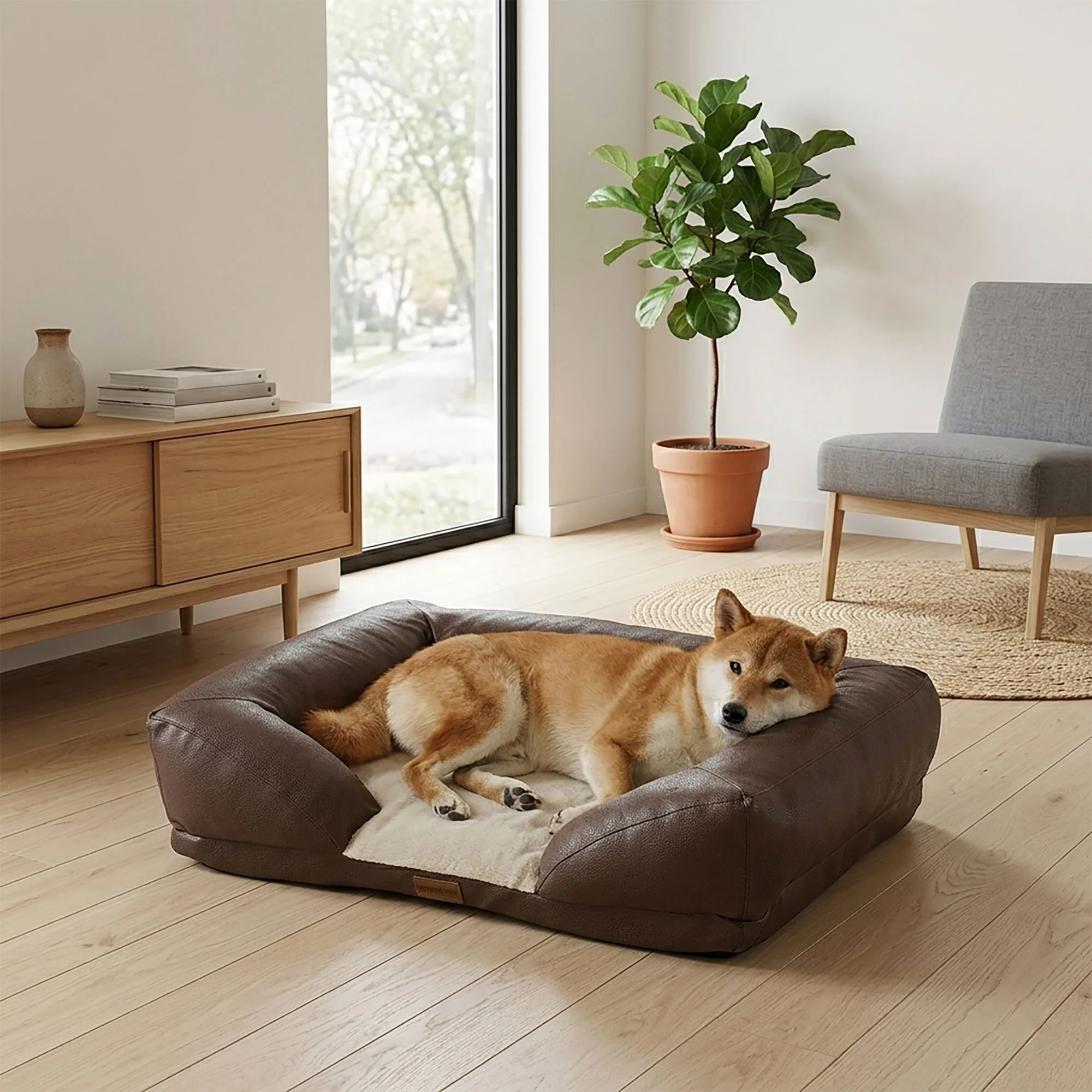 Orthopädisches Katzen- und Hundebett HUSKY Beige - Image 3